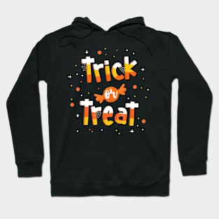 Trick Or treat Candy Yellow and Orange Cute Halloween Hoodie